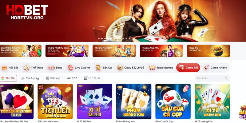 Giới thiệu game bài HDBET, sân chơi bài đổi thưởng uy tín